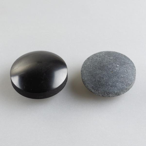 Armonizzatori forma Lens di Shungite e Steatite | 3 cm