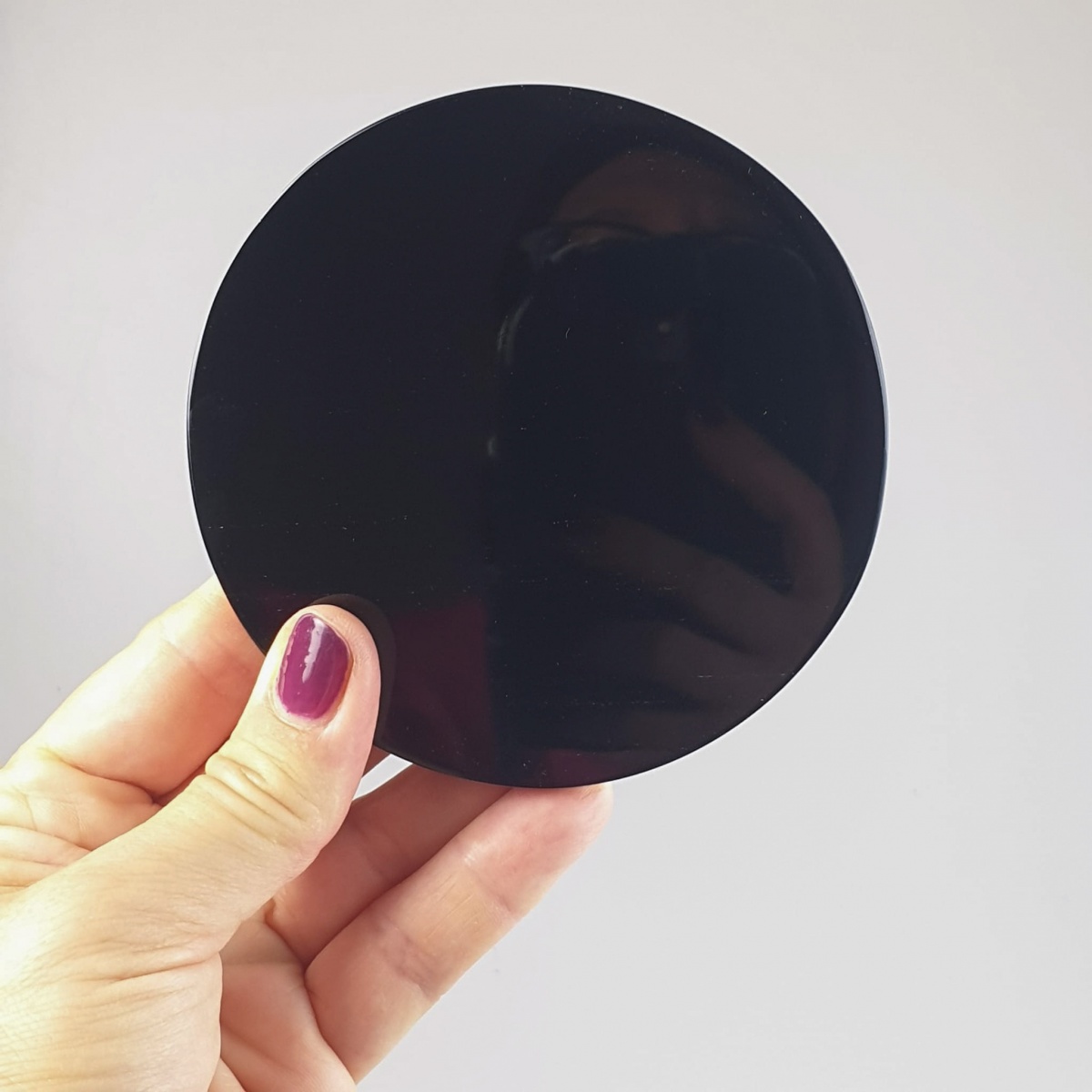 Specchio di Ossidiana nera | 10 cm